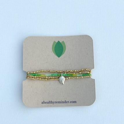 14k Gold Vermeil Bracelet Set - A Healthy Reminder