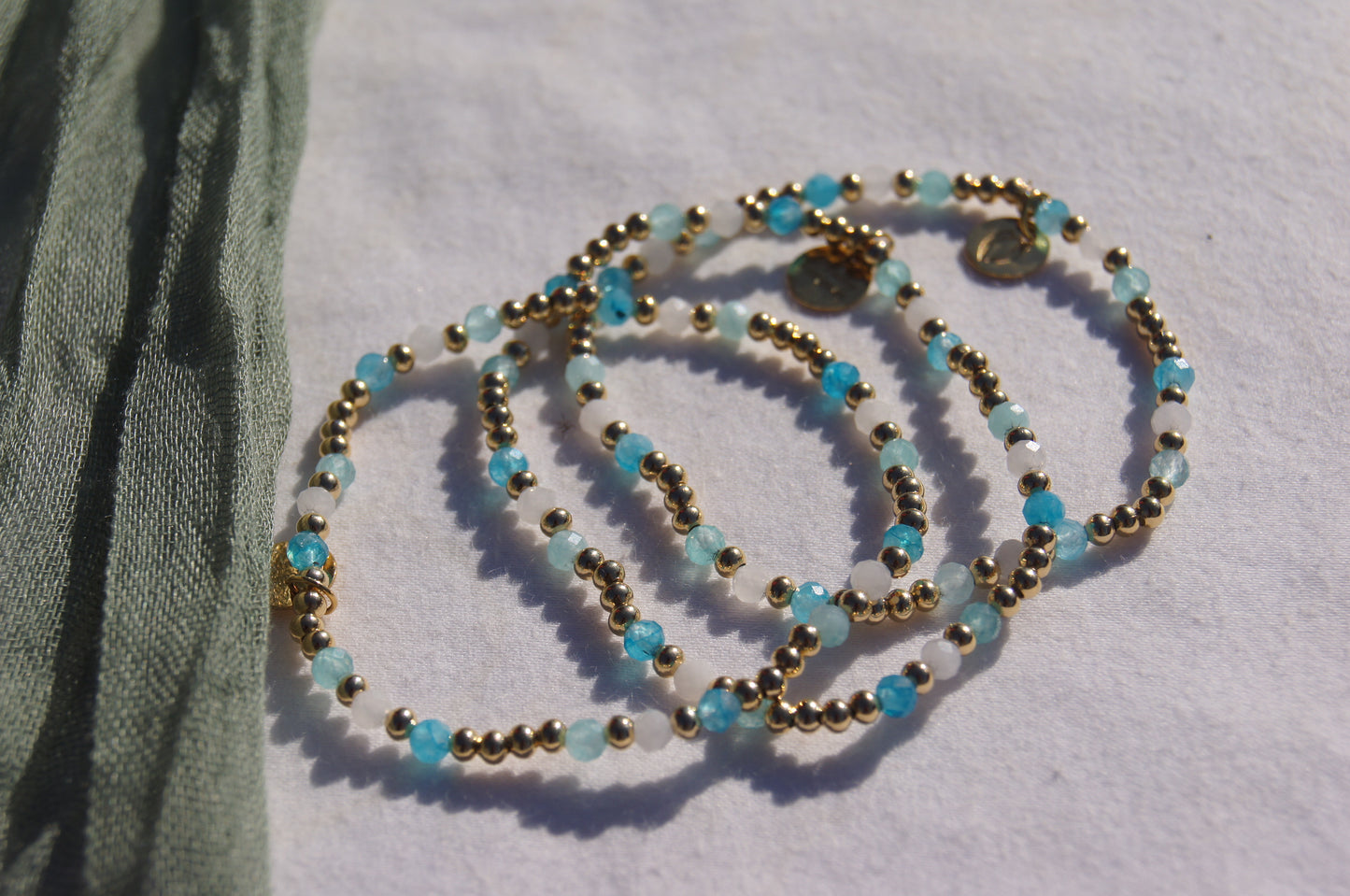 Water You Drinking Bracelet- 14k Gold Plated Elastic Stretch Bracelet