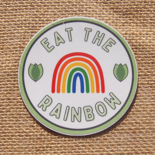 Eat The Rainbow Sticker - A Healthy Reminder