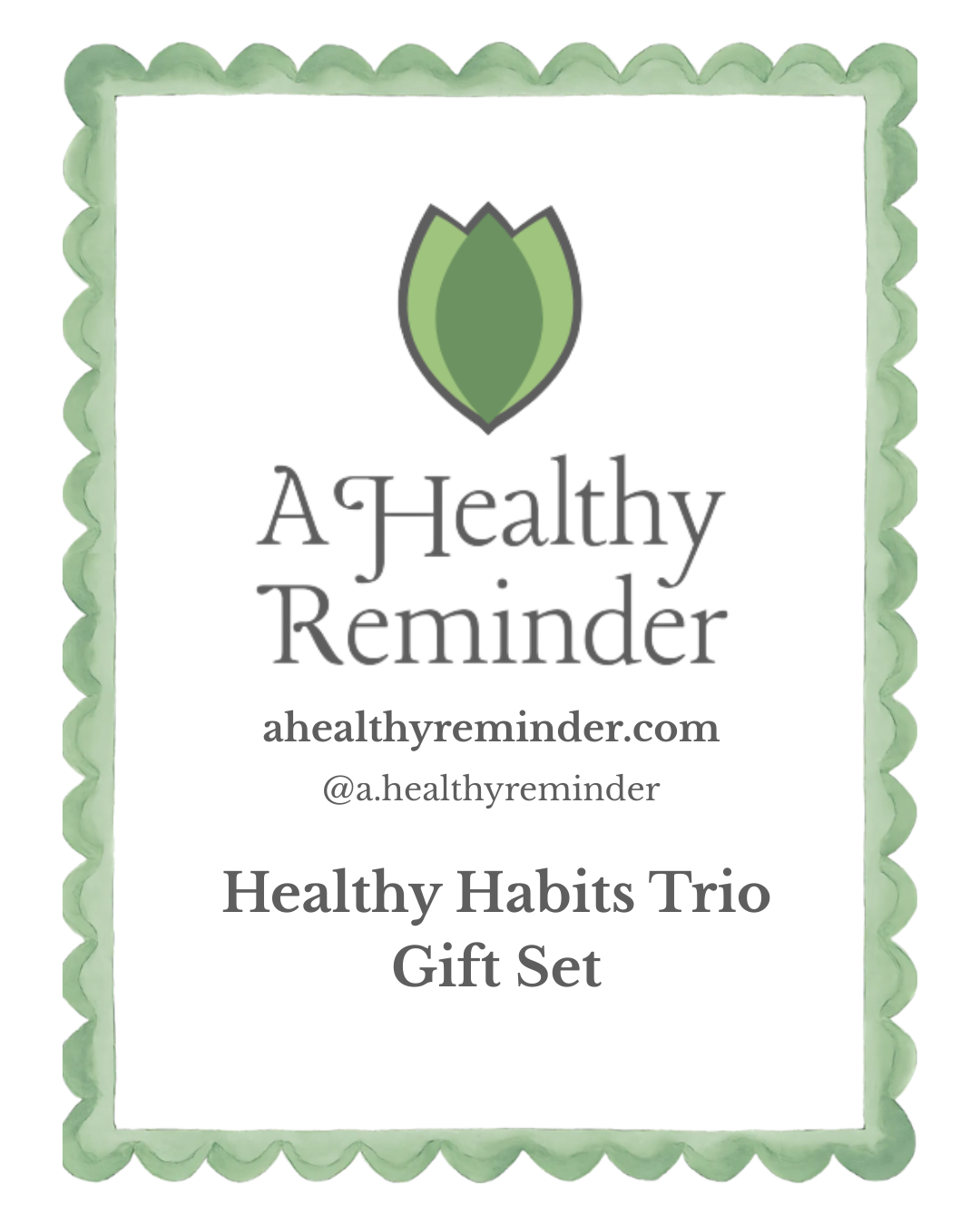 Healthy Habits Trio Gift Set- WHOLESALE- Green,Blue,White