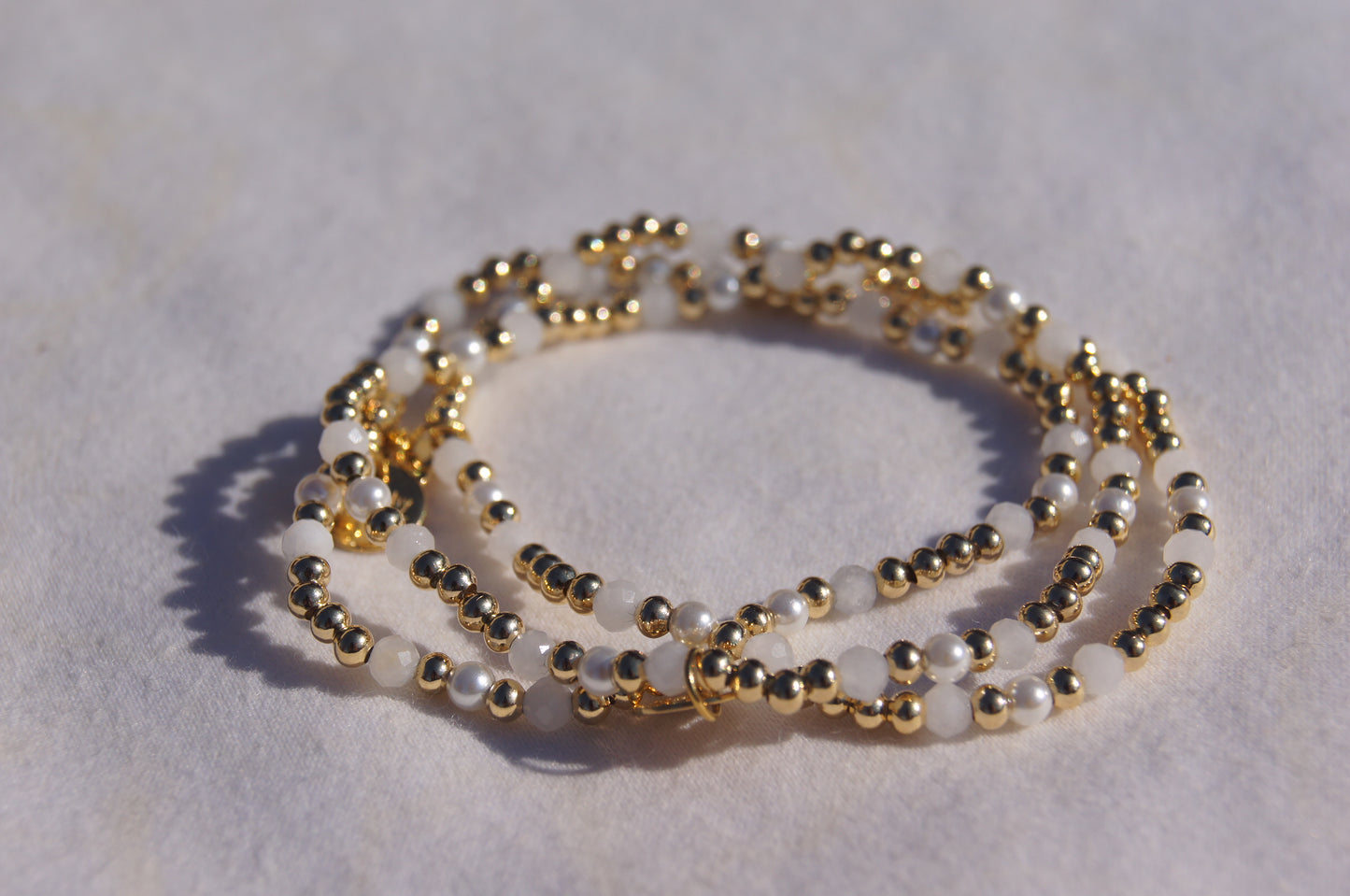 Sleep Health Bracelet - 14k Gold Plated Elastic Stretch Bracelet