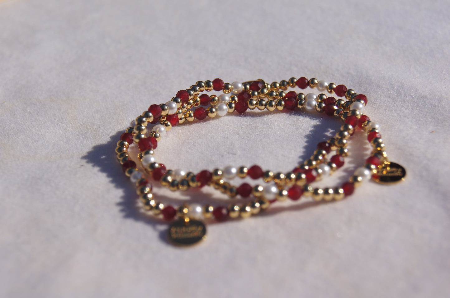 Heart Healthy Bracelet- 14k Gold Plated Elastic Stretch Bracelet