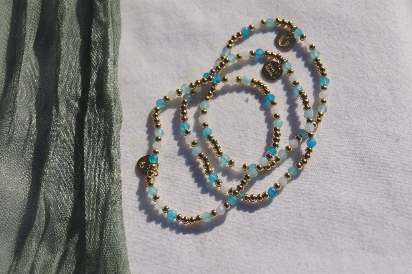 Water You Drinking Bracelet- 14k Gold Plated Elastic Stretch Bracelet