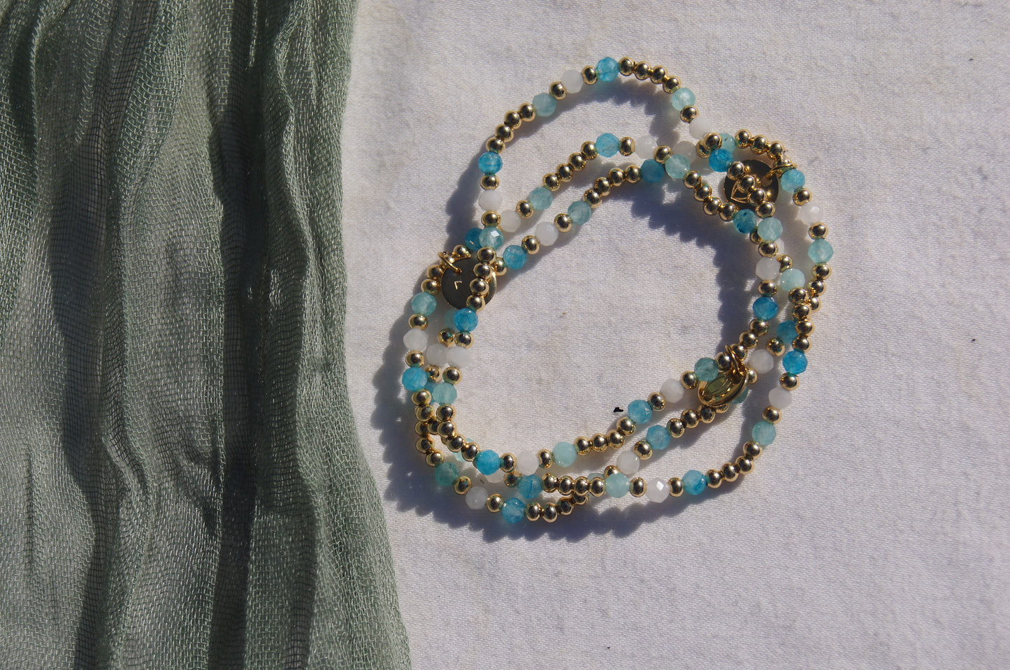 Water You Drinking Bracelet- 14k Gold Plated Elastic Stretch Bracelet