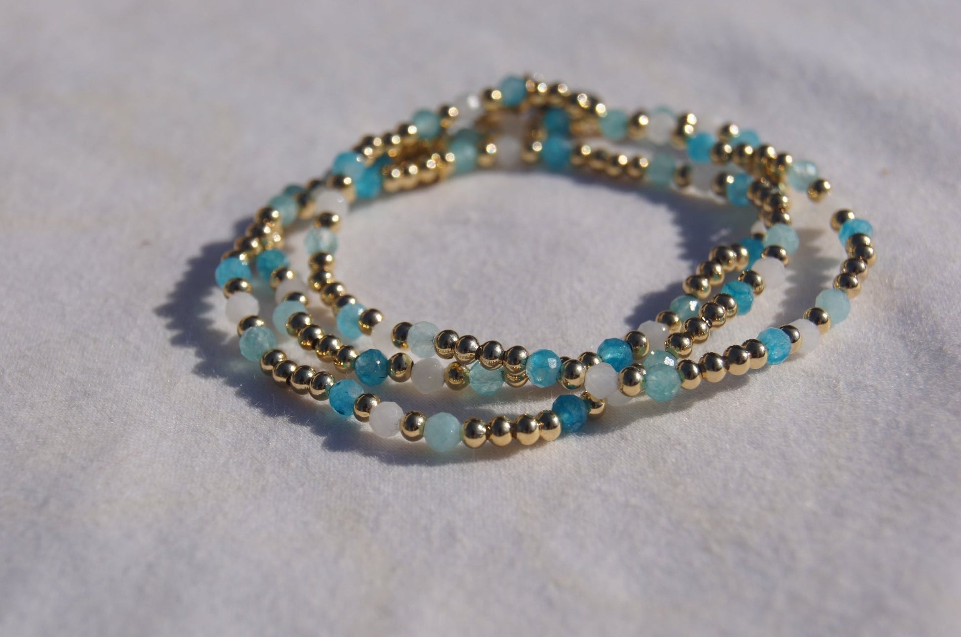 Water You Drinking Bracelet - 14k Gold Plated Elastic Stretch Bracelet - A Healthy Reminder