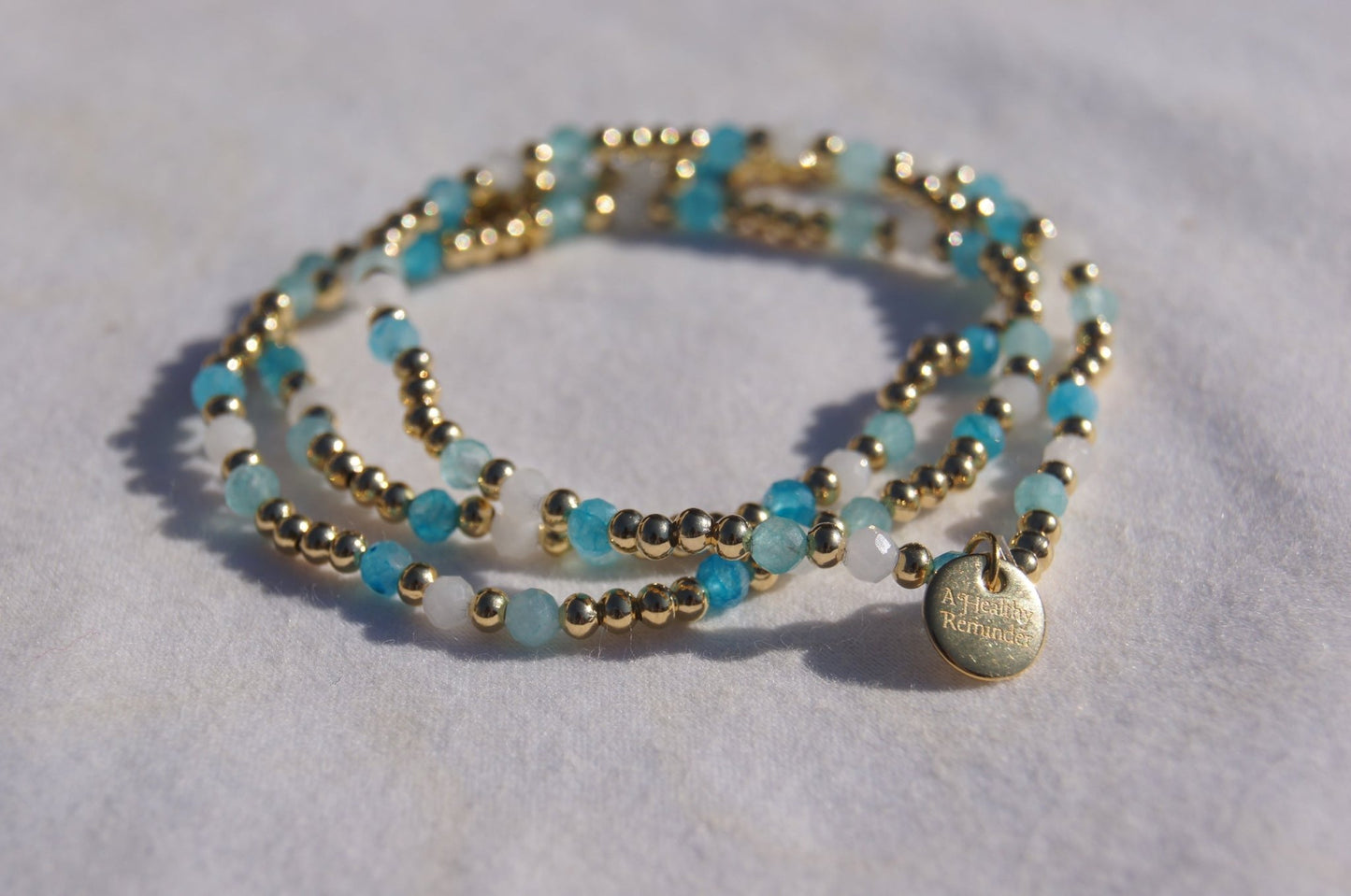 Water You Drinking Bracelet - 14k Gold Plated Elastic Stretch Bracelet - A Healthy Reminder