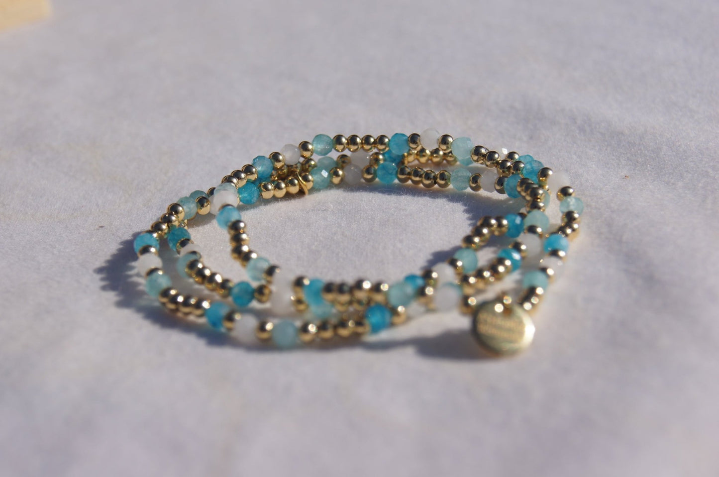 Water You Drinking Bracelet - 14k Gold Plated Elastic Stretch Bracelet - A Healthy Reminder