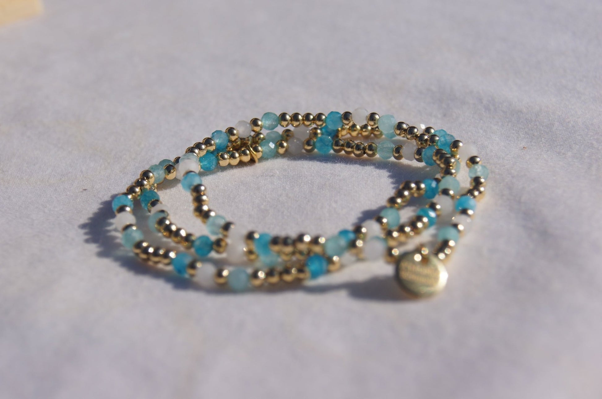 Water You Drinking Bracelet - 14k Gold Plated Elastic Stretch Bracelet - A Healthy Reminder