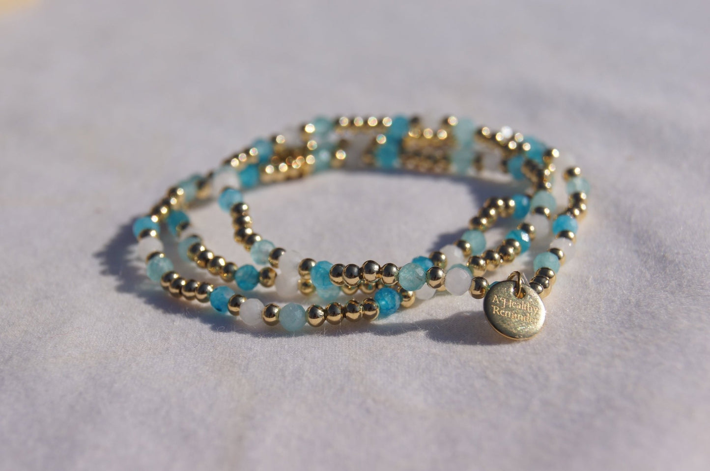 Water You Drinking Bracelet - 14k Gold Plated Elastic Stretch Bracelet - A Healthy Reminder