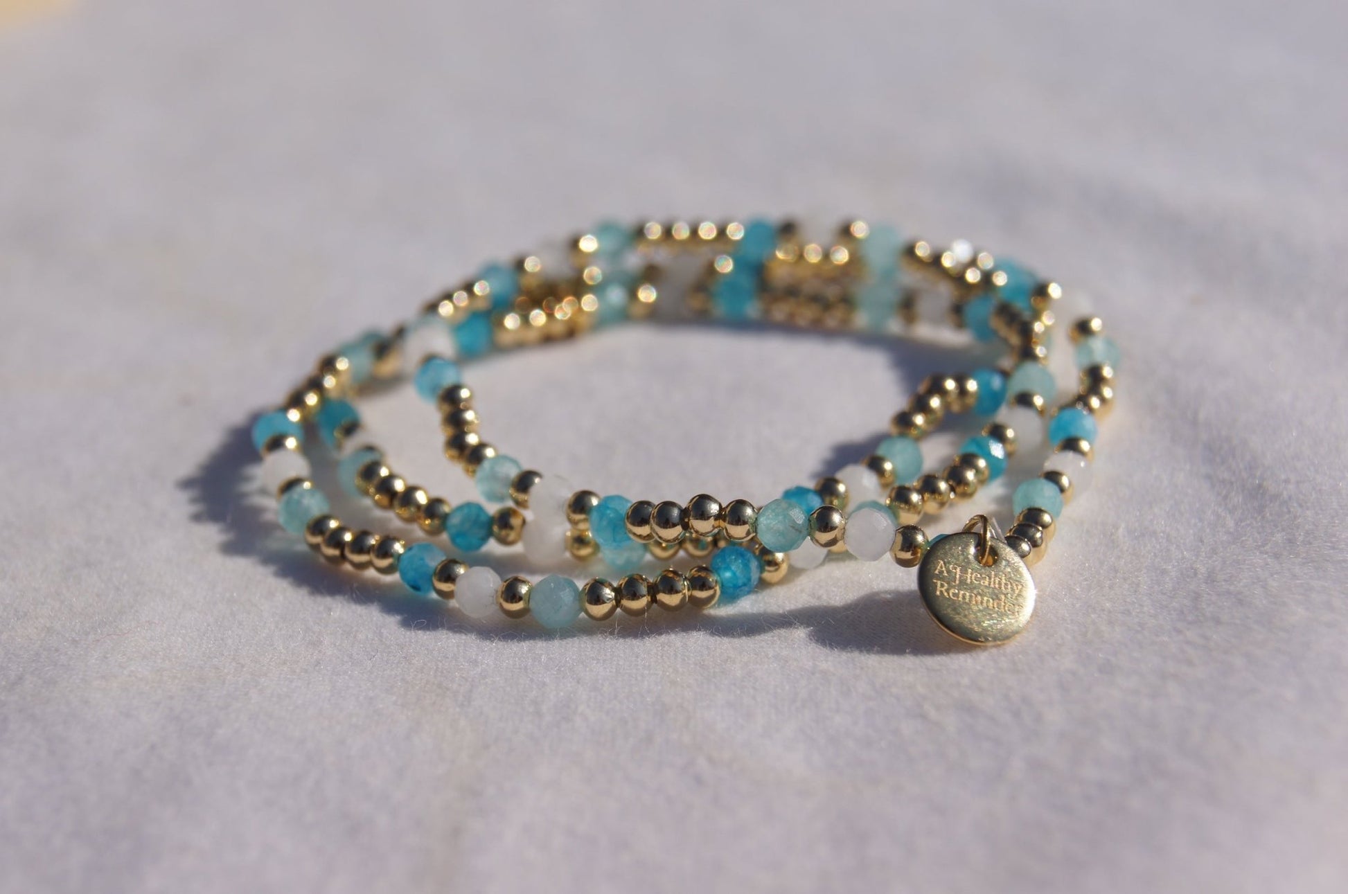 Water You Drinking Bracelet - 14k Gold Plated Elastic Stretch Bracelet - A Healthy Reminder